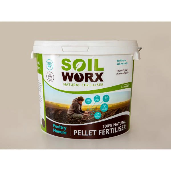 Soil Worx Chicken Manure Pellets with Blood & Fish Bone (Bucket 10Kg)