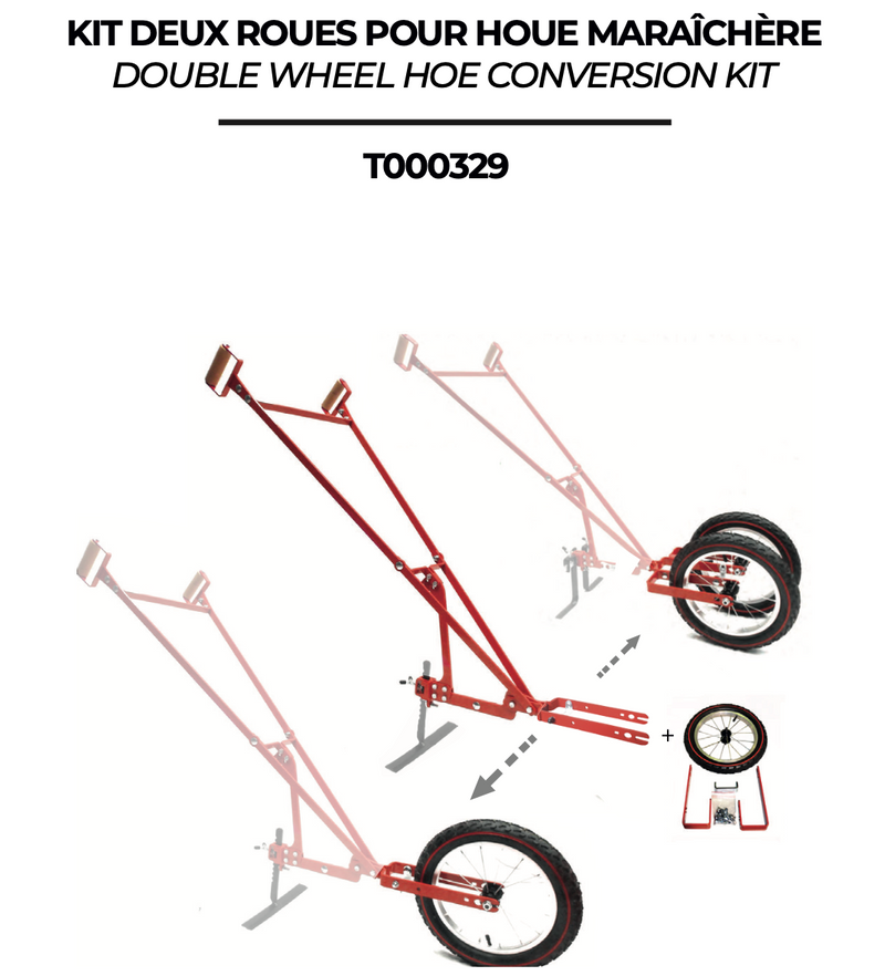 Terrateck Double Wheel Hoe Conversion Kit