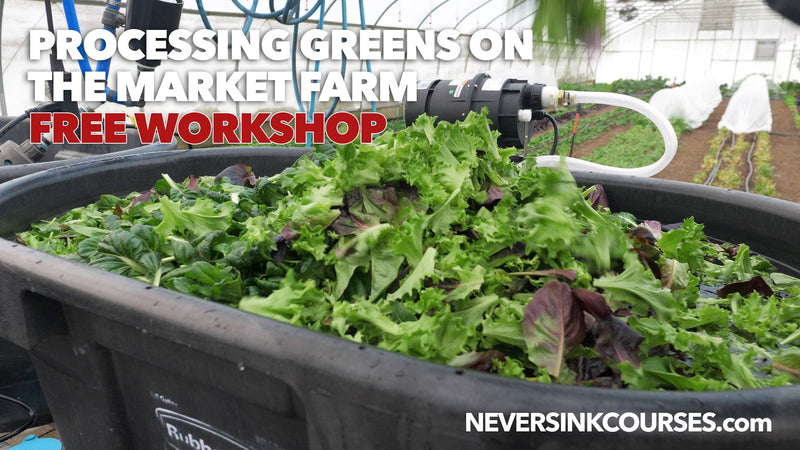 Neversink Farm Course Free Workshop - Processing Greens on the Market Farm - Neversink Farm
