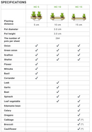 5cm - 2inch Hemp Paperpot Chains