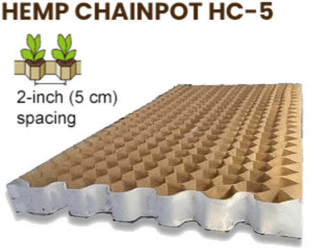 5cm - 2inch Hemp Paperpot Chains
