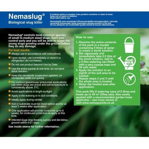 Slug Nematodes - Nemaslug 40 Sqm