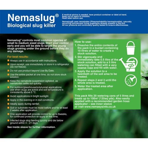 Slug Nematodes - Nemaslug 100 Sqm