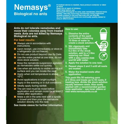 Ant Nematodes - 50 Nests- Biological Pest Control