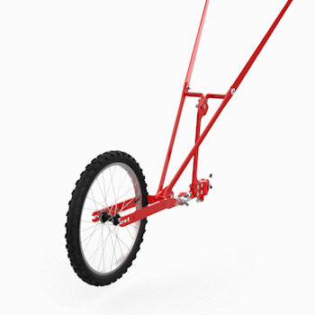Terrateck 2-Wheel Conversion Kit for Single Wheel Hoe