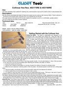 Glaser Collinear Hoe (Replaceable Blade Model)