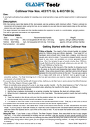 Glaser Collinear Hoe Fixed Blade