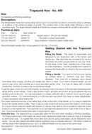 Glaser Trapezoid Hoe