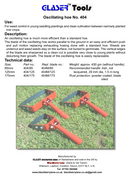 Glaser Oscillating Hoe