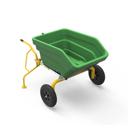 Wide Tipper Wheelbarrow Double Wheel